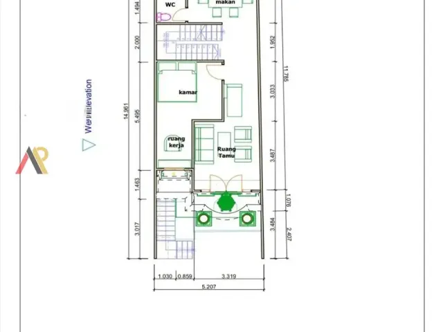 Rumah Dekat Pusat Kota