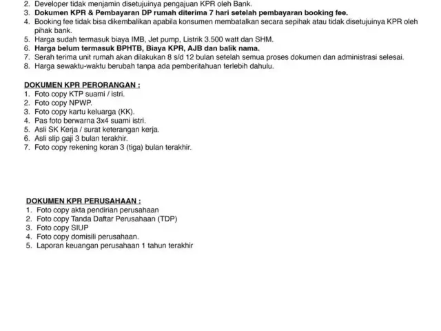 Rumah Fasilitas Pool