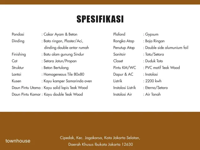 Rumah Akses Dekat Tol