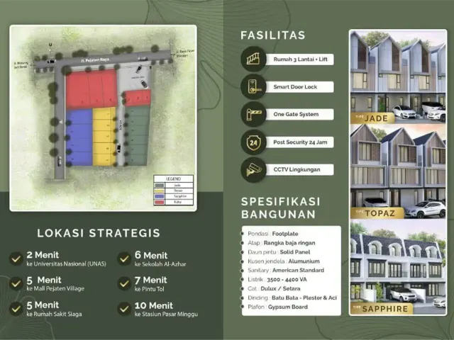 Pasar Minggu, Jakarta Selatan, Jakarta, 3 Bedrooms Bedrooms, ,3 BathroomsBathrooms,Rumah Cluster,Rumah Ready,4069