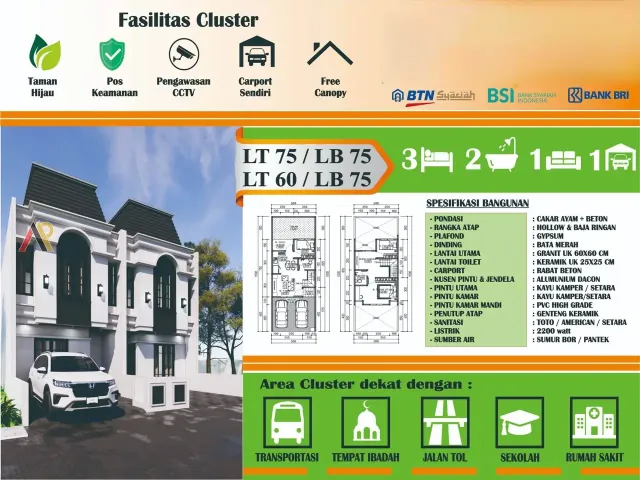 Ciracas, Jakarta Timur, Jakarta, 3 Bedrooms Bedrooms, 0 ,2 BathroomsBathrooms,Rumah Cluster,Rumah Indent,0,4244